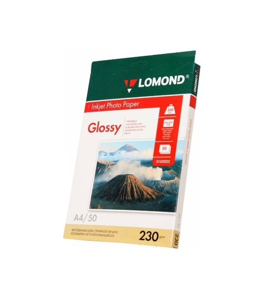 Фотобумага Lomond 0102022 A4/230г/м2/50л./белый глянцевое для струйной печати