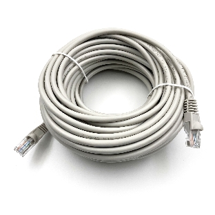 Патч-корд Buro UTP cat.5e 20м серый RJ-45 (m)-RJ-45 (m)