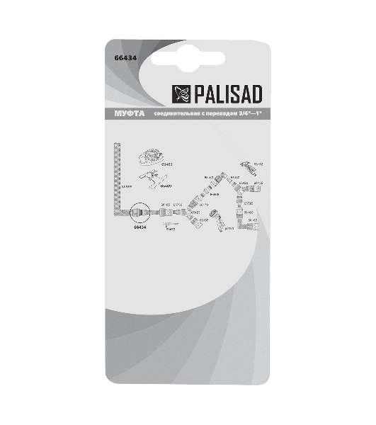 Муфта соединительная Palisad c переходом 3/4'-1', пластмассовая