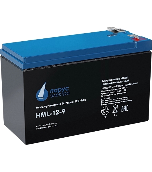 Батарея для ИБП Парус Электро, профессиональная серия HML-12-9