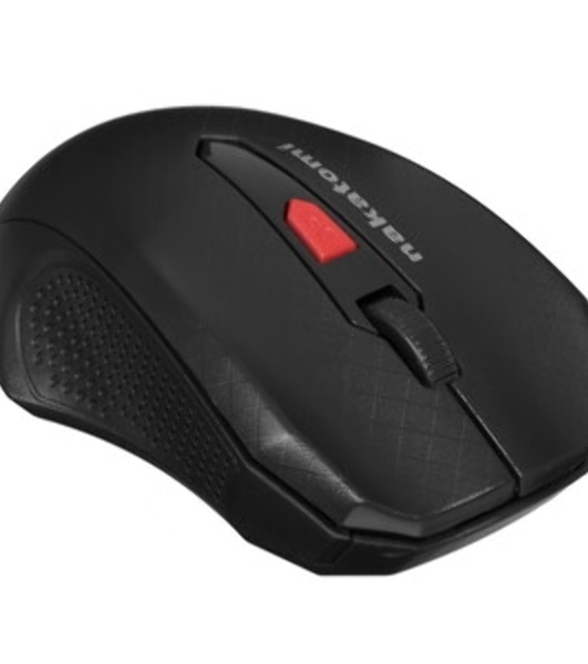 Мышь беспроводная Nakatomi MRON-07U черный, 1600 dpi, радиоканал, USB, кнопки - 5