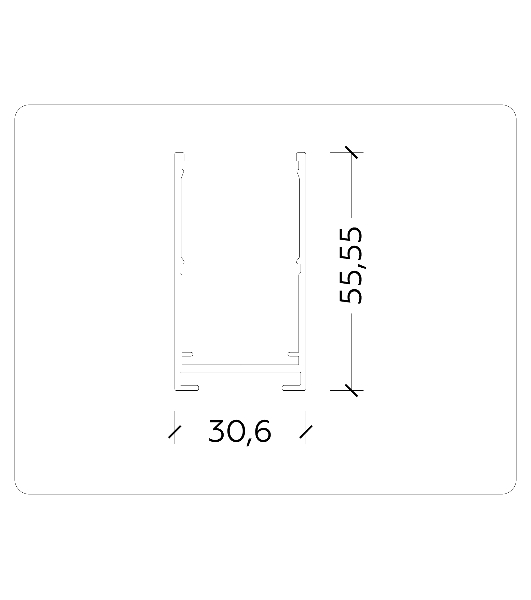 Шинопровод накладной Ambrella light GL1006 BK черный IP20 220V 3000*30.6*56
