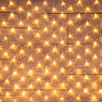 Гирлянда 'Сеть' 1,5х1,5 м, прозрачный ПВХ, 96 LED теплый белый, фото5