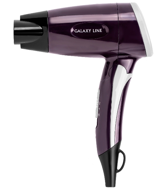 Фен Galaxy Line GL 4338 фиолетовый, 1200 Вт, компактный