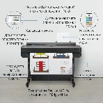 Плоттер струйный HP Designjet T630, A1, цветной, 24', 610 мм, 2400x1200 dpi, USB, Gigabit Ethernet, WiFi, фото33