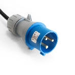 Блок розеток вертикальный ExeGate ServerPro PDU-V420 Al-20C134C19-IEC309-32A-1P (19', 1U, Алюминий, 20 IEC 320 C13, 4 IEC 320 C19, IEC 60309 32A (2P+E), VDE-250V-32A-3*4мм2, 3 метра, автомат защиты, черный, RTL), фото2