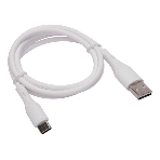 Кабель USB2.0 Cablexpert CC-USB2S-AMCM-1M-W, AM/Type-C, 3А, 18Вт, QC3.0, силиконовый, медь, 1м, белый, пакет, фото4