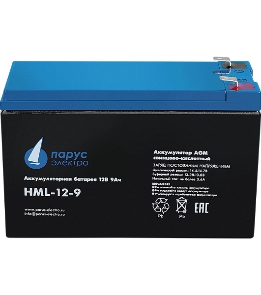 Батарея для ИБП Парус Электро, профессиональная серия HML-12-9