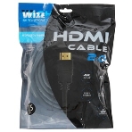 Кабель HDMI CP-HM-HM-7.5M Wize, 7.5 м, v.2.0, K-Lock, soft cable, 19M/19M, позол.разъемы, экран, темно-серый, пакет, фото7