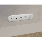 Комплект механизма компьютерной розетки RJ-45 экранированной с автоматической защитной шторкой OMEGA Белый глянец QUANT (OP1120, VM185) MO112005, фото5