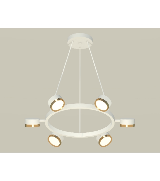 Светильник Ambrella light XB9191152/6 SWH/PYG белый песок/золото желтое полированное GX53 (C9191, N8124)