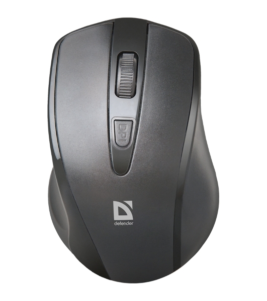 Мышь беспроводная Defender Datum MM-265 черный, 1600 dpi, радиоканал, USB, кнопки - 4