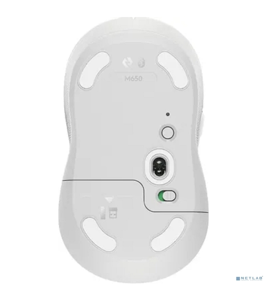 Мышь беспроводная Logitech Signature M650 белый, 4000 dpi, радиоканал, Bluetooth, USB, кнопки - 5