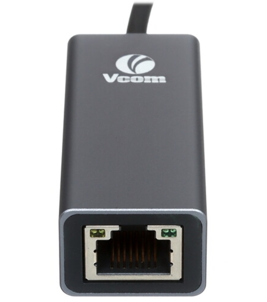 Кабель-переходник USB 3.0 (Am) --> LAN RJ-45 Ethernet 1000 Mbps, Aluminum Shell, VCOM DU312M