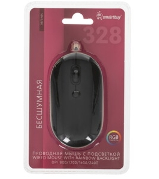 Мышь проводная SMARTBUY (SBM328K) 328 черный