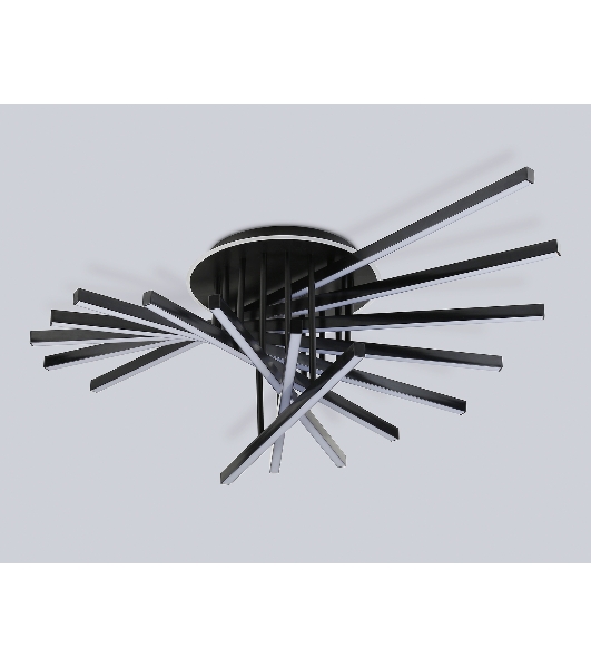 Потолочный светодиодный светильник Ambrella light FL6292 BK черный 160W 3000K-6400K 1100*790*315 (ПДУ ИК)