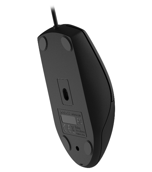 Мышь проводная A4Tech OP-330S черный, 1200 dpi, USB, кнопки - 3