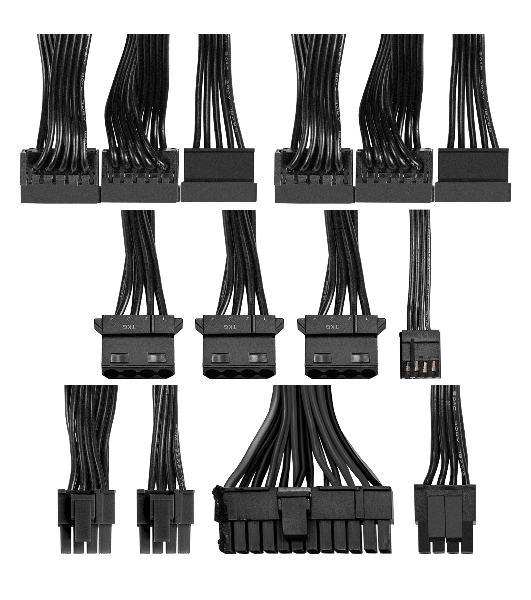 Блок питания 650W ExeGate M650 GOLD (SFX, APFC, КПД 90% (80 PLUS GOLD), 9см fan, 24pin, (4+4)pin, 2xPCI-E, 6xSATA, 3xIDE, 1xFDD, Full Cable Management, black, ATX adapter, Retail box)