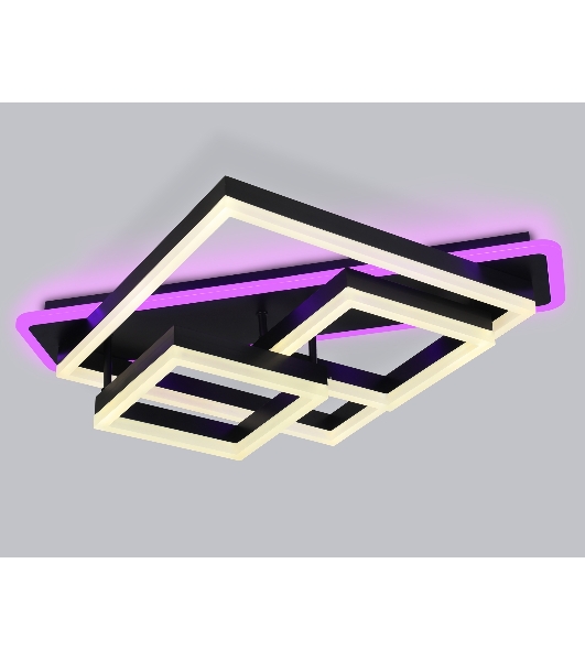 Светильник Ambrella light FA8533 BK черный 132W 3000K-6400K+RGB 630*570*160 (ПДУ РАДИО 2.4G)