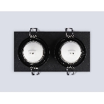 Встраиваемый точечный светильник Ambrella light TN102832/2 BK/BK черный/черный GU5.3/2 178*93*50, фото4