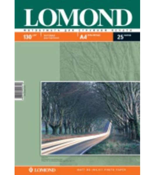 Фотобумага Lomond 0102039 A4/130г/м2/25л./белый матовое/матовое для струйной печати