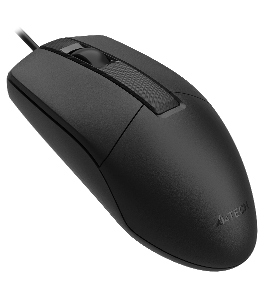 Мышь проводная A4Tech OP-330S черный, 1200 dpi, USB, кнопки - 3
