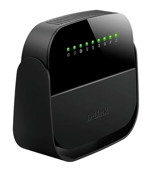Роутер беспроводной D-Link DSL-2640U/R1A ADSL2+ черный ANNEX А