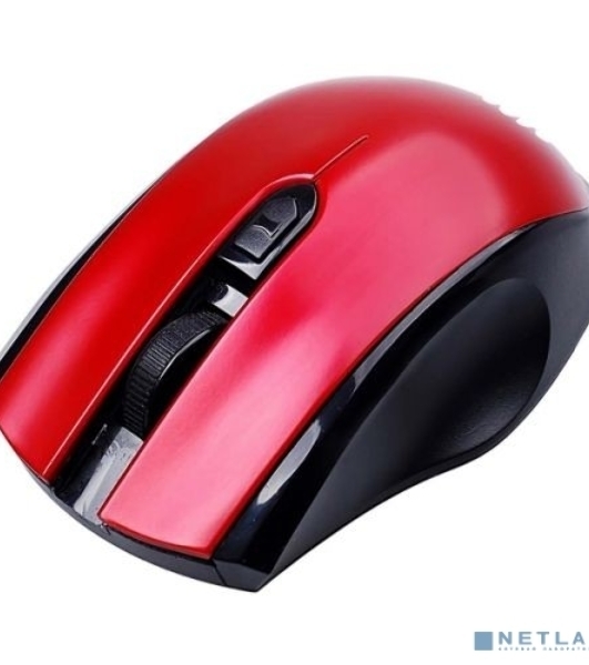 Мышь беспроводная Acer OMR032 черный/красный, 1600 dpi, радиоканал, USB, кнопки - 4