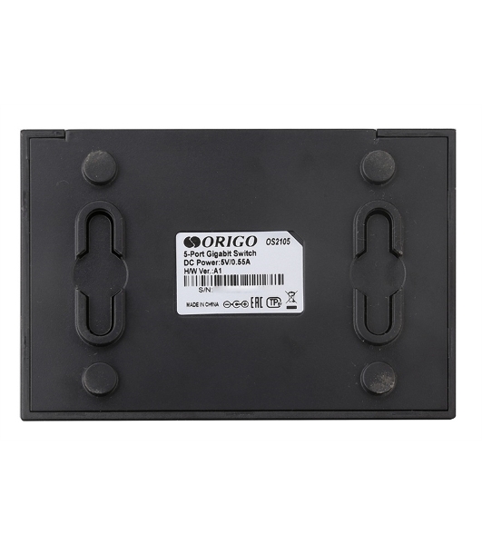 Коммутатор неуправляемый ORIGO OS2105/A2A 5x1000Base-T, корпус пластик