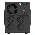 Источник бесперебойного питания CBR QTM-1500T-4F-LCUC Line Interactive 1500VA/900W 9Ah12V 4 x Shuko, HID-USB, RJ45/11, фото3