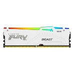 Оперативная память Kingston Fury Beast White, DDR5, 16Gb (1x16 Gb), 6800 MHz, CL34, радиатор, белый, фото6
