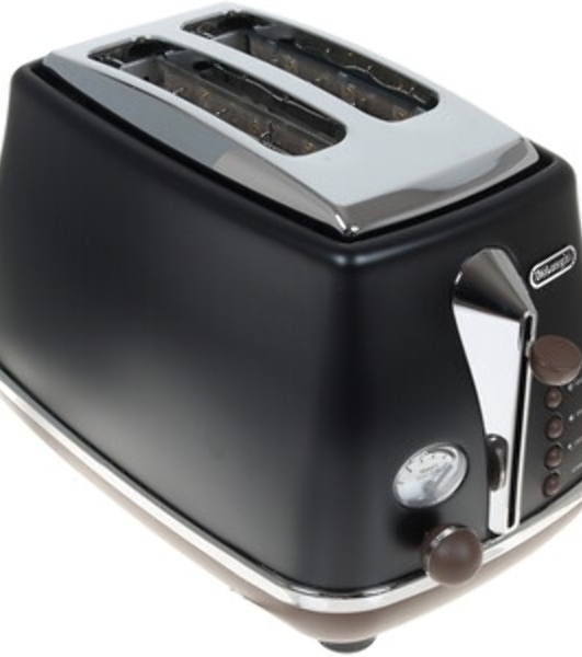 Тостер DeLonghi CTOV2103.BK черный, 900 Вт, 2 слота
