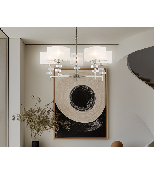 Люстра Ambrella light LH71331/5 CGD золото E14/5 max 40W D700*850
