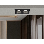 Встраиваемый точечный светильник Ambrella light TN102832/2 BK/BK черный/черный GU5.3/2 178*93*50, фото3