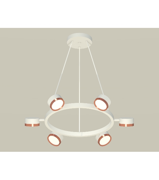 Светильник Ambrella light XB9191153/6 SWH/PPG белый песок/золото розовое полированное GX53 (C9191, N8126)