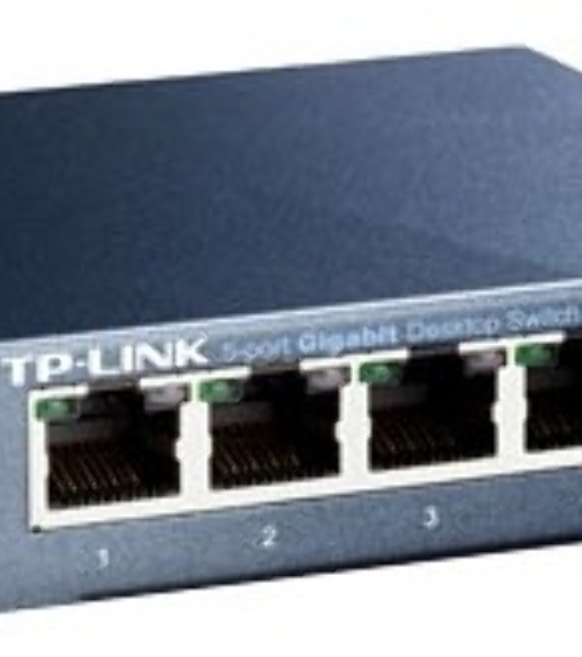 Коммутатор TP-Link SOHO TL-SG105 5-port Desktop Gigabit Switch, 5 10/100/1000M RJ45 ports, metal case