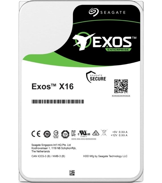 Жесткий диск Seagate 16Tb, ST16000NM002G, SAS Exos X16, 7200 rpm, 256Mb buffer