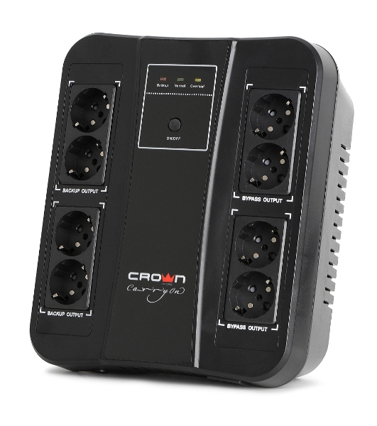 Источник бесперебойного питания CMUS-255 EURO SMART/650 ВА/390 Вт/8 х CEE 7 (евророзетка)