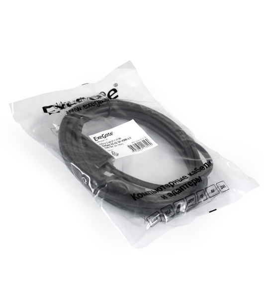 Кабель ExeGate EX284915RUS DisplayPort-HDMI ExeGate EX-CC-DP-HDMI-1.8 (20M/19M, 1,8м, экран)