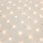 Гирлянда 'Сеть' 1,5х1,5 м, прозрачный ПВХ, 96 LED теплый белый, фото 1