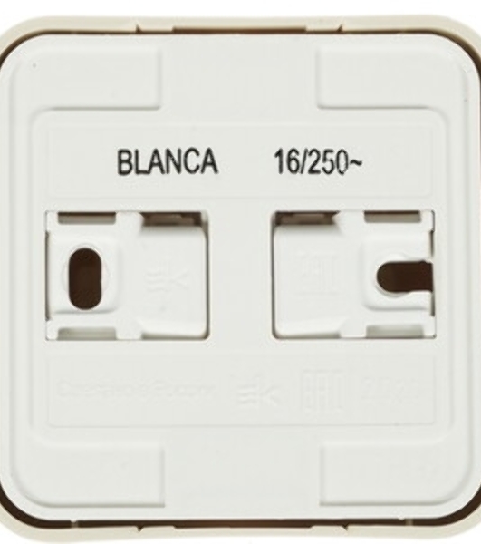 Розетка СП Blanca 16А 250В без шторок с заземл. беж. SchE BLNRS001017
