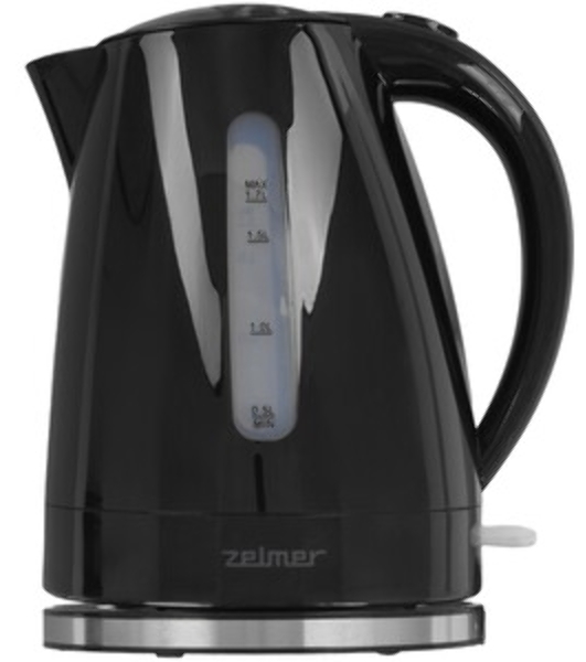 Чайник электрический Zelmer ZCK7617B 1.7 л, 2200 Вт, черный корпус: пластик