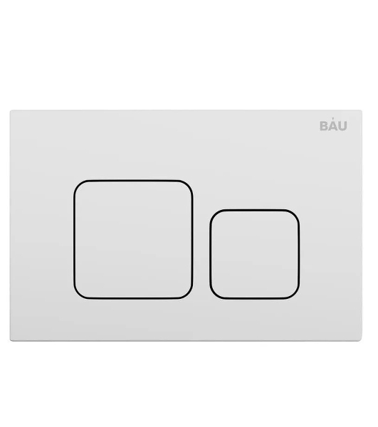 Комплект BAU 6 в 1: рамная инсталляция BAU NEO 45, унитаз подвесной безободковый Bau Hotel PRO, быстросъемное сиденье микролифт, кнопка смыва BAU Soul, белая