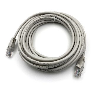 Патч-корд Buro UTP cat.5e 7м серый RJ-45 (m)-RJ-45 (m)