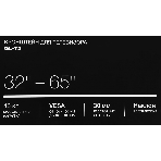 Кронштейн для телевизора Hyundai GL-T2 черный 32'-65' макс.40кг настенный наклон, фото5