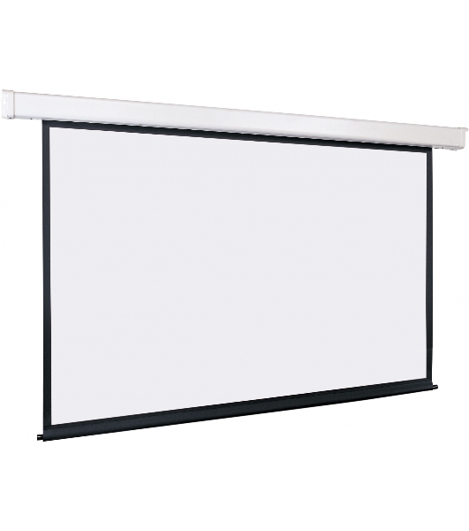 Экран с электроприводом Lumien Eco Control 177x80 см (раб. область 169х272 см) Matte White черная кайма по периметру 16:9