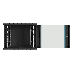 Шкаф телекоммуникационный 19' настенный 9U ExeGate EC-WM-9U.450.G.BLACK (19', 9U, 600x450x500 мм (ШхГхВ), передняя дверь закаленное стекло, съемные боковые панели, пыле- и влагозащита IP23, черный RAL 9004), фото11