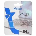 Флешка USB Netac U326 (NT03U326N-064G-20PN), 64Gb, USB 2.0, R/W 50/15, серебристый, фото15