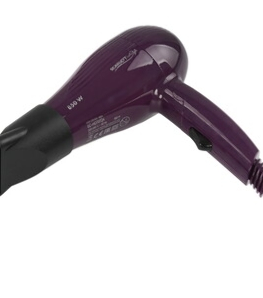 Фен Scarlett SC-HD70T24 фиолетовый/черный, 850 Вт, компактный