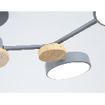 Светильник Ambrella light FL4859/4 GR/WD серый/дерево 60W 3000-6000K 700*400*120 (без ПДУ), фото4